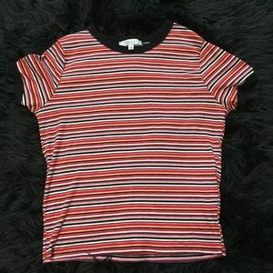 Striped Ribbed Top